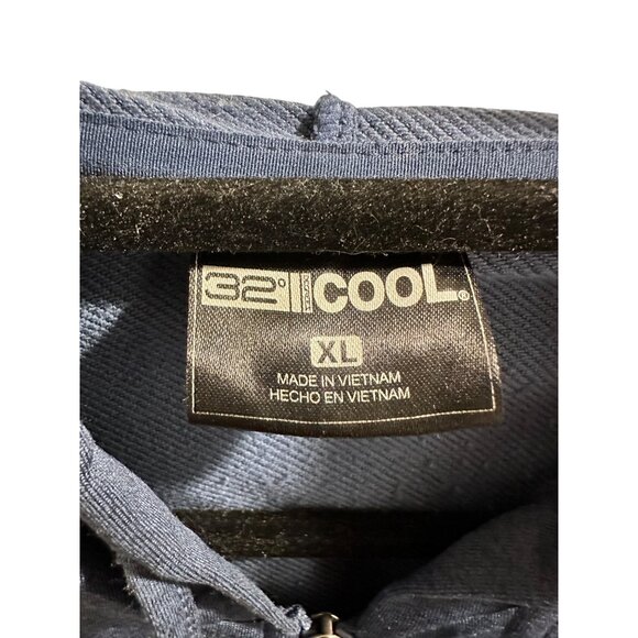 🌸3/$15🌸 32 Degrees Cool Dark Blue Zip-Up Hoodie Jacket XL - Picture 5 of 7